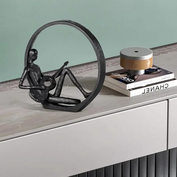 Music Décor Statue Guitar Figurine, Musician Sculpture Home Décor Musicians - Picture 6 of 6